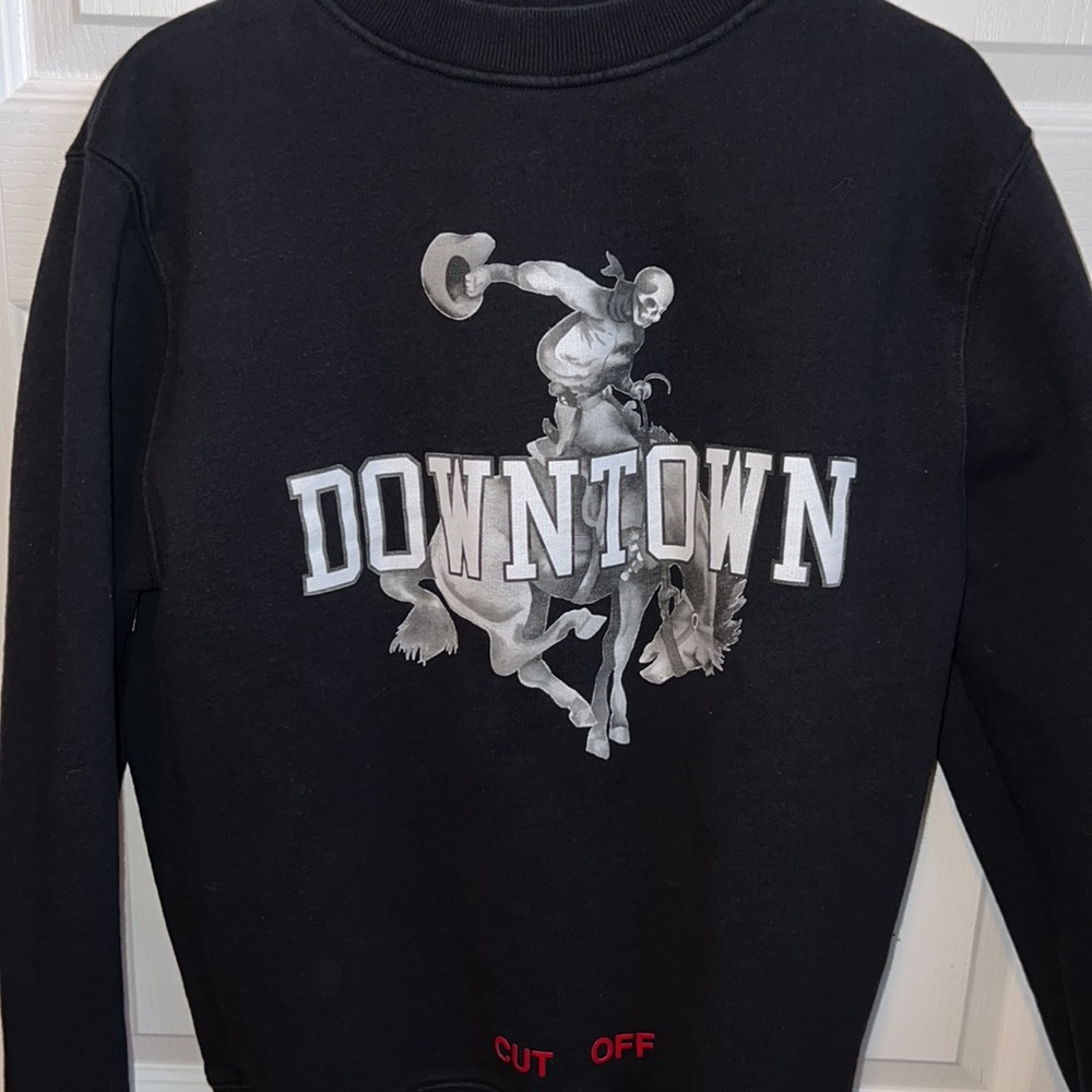 Off-White graphic print sweatshirt Downtown sweater pullover C/O Virgil Abloh - Picture 3 of 7